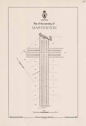 Plan of the township of Masterton / T. Hughes surveyor 1856.