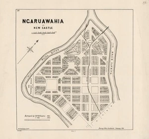 Ngaruawahia or New Castle / surveyed by G.W. Williams 1865, J. Tole 1866 ; W.E. Ballantyne drftm.
