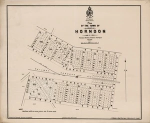 Plan of the town of Horndon / [surveyed by] Thomas Maben, Decr. 1878.