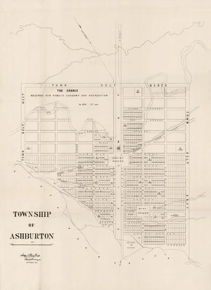 Township of Ashburton / Chief Surveyor Sam Hewlings.