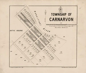 Township of Carnarvon [electronic resource] / surveyed by Alexander Dundas, district surveyor, August, 1877.