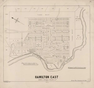 Hamilton East / surveyed by W.A. Graham 1864.