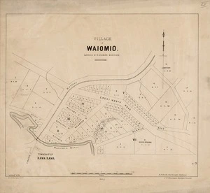 Village of Waiomio / surveyed by R. Neumann ; W.E. Ballantyne drftm.