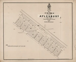 Plan of the town of Aylesbury / Thomas Maben, contract surveyor, Decr. 1878.
