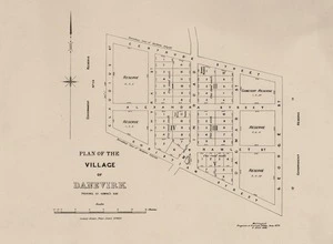Plan of the village of Danevirk, province of Hawke's Bay / [surveyed by] Charles Weber.