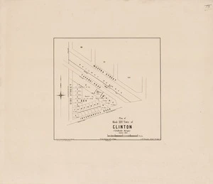 Plan of block XXV town of Clinton / / C.B. Shanks, surveyor, October 1876.