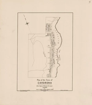 Plan of the town of Cardrona [electronic resource] / John Spence, district surveyor, Augt. 1875.
