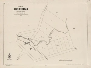 Village of Upper Tuakau : parish of Tuakau, Block IV, Onewhero S.D. / Jas Baber, Junr, Govt. Surveyor June 1880 ; W.E. Ballantyne drftm.