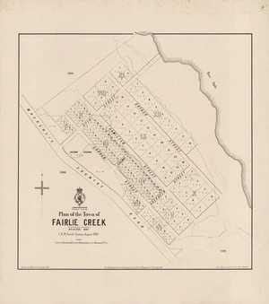 Plan of the town of Fairlie Creek : (reserve 1840) / C.E.O. Smith, surveyor, August 1880 ; drawn by H. McCardell.