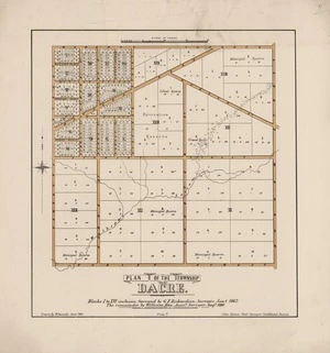 Plan of the township of Dacre [electronic resource] : Blocks I to IV inclusive / surveyed by G.F. Richardson, surveyor, Jany. 1862 ; the remainder by William Hay, assist. surveyor, Augt. 1880 ; drawn by W. Deverell Jan. 1881.
