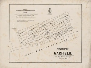Township of Garfield / John Hay, District Surveyor ; drawn by W. Deverell.