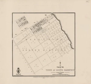 Plan of the town of South Rangitata / surveyed by M. McNicol, Oct. 1881.