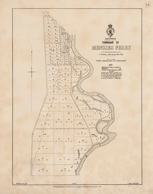 Township of Menzies Ferry / J. Strauchon, Dist. Surveyor, Decr. 1876 ; W. Deverell.