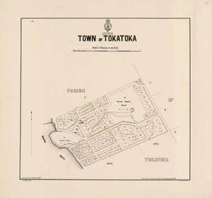 Town of Tokatoka / surveyed by E.H. Hardy.