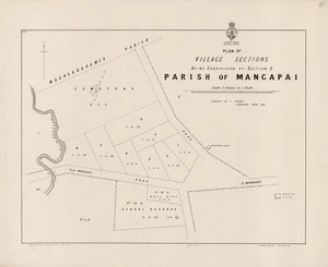 Parish of Mangapai / surveyed by C. Stevens surveyor April 1891.