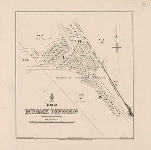 Plan of Dunback township / drawn by H. McCardell.