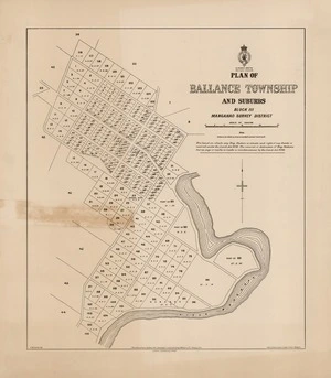 Plan of Ballance township and suburbs [electronic resource] H. McCardell, delt.