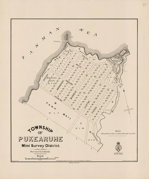 Township of Pukearuhe, Mimi Survey District [electronic resource] / surveyed by G. Hately ; W. Gordon delt.