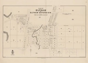Plan of Eltham & Eltham extension