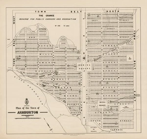 Plan of the town of Ashburton.