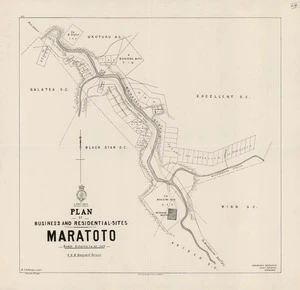 Plan of business and residential-sites, Maratoto / H.D.M. Haszard surveyor ; W.E. Ballantyne drftm.