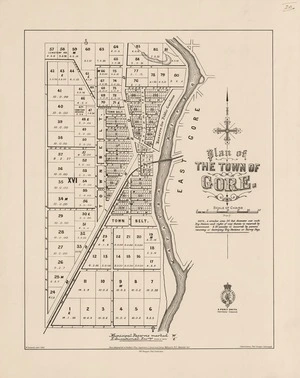 Plan of the town of Gore / drawn by W. Deverell, delt.