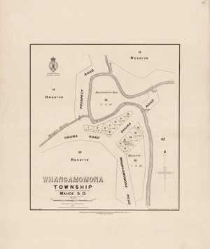 Whangamomona township : Mahoe S.D. / surveyed by C. Finnerty ; W. Gordon, delt.