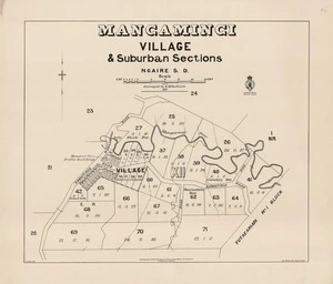 Mangamingi village and suburban sections, Ngaire S.D. [electronic resource] / surveyed by G.H. Bullard.