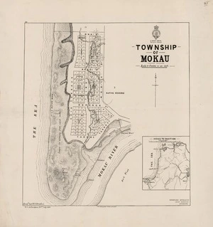 Township of Mokau / survey'd by A. O'N. O'Donahoo ; W.E. Ballantyne drftm.