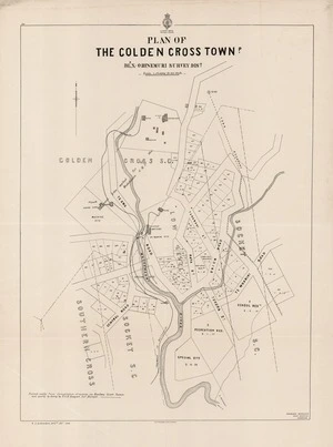 Plan of the Golden Cross town'p : bl'kx, Ohinemuri Survey Dis't / W.E. Ballantyne drft'm Nov'r 1899.