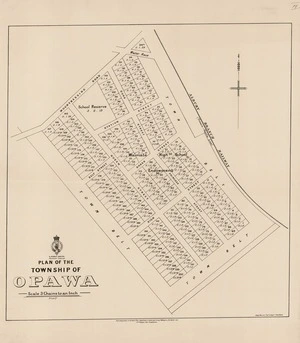 Plan of the township of Opawa.