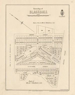 Township of Blackball / F.W. Bronté, delt.