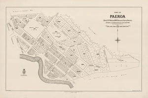 Town of Paeroa : blocks XVI Waihou & XIII Ohinemuri Survey Districts / H.D.M. Haszard, District Surveyor, November 1900 ; drawn by R.J. Crawford.