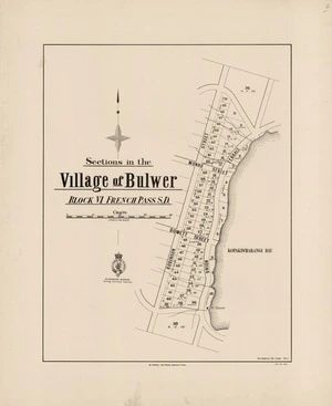 Sections in the village of Bulwer : block VI French Pass, S.D. / J.G. Kelly, del.