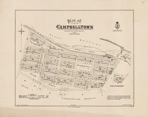 Plan of Campbelltown : compiled from official surveys / drawn by W.T. Nelson.