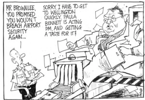 Gerry Brownlee breaches airport security