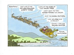Air NZ Safety Video - Santa