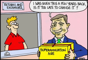 Bill English and superannuation age