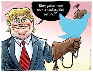 Donald Trump's hunting bird