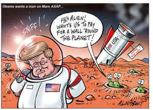 Obama wants a man on Mars ASAP