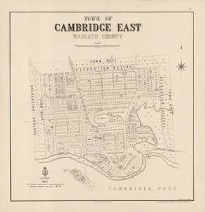 Town of Cambridge East, Waikato County.