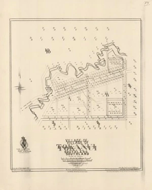Village of Tokanui, Southland [electronic resource] / drawn by J.C. Potter