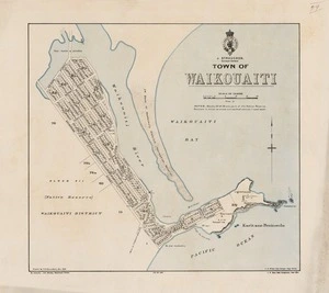 Town of Waikouaiti / drawn by A.H. Saunders, Nov. 1908.