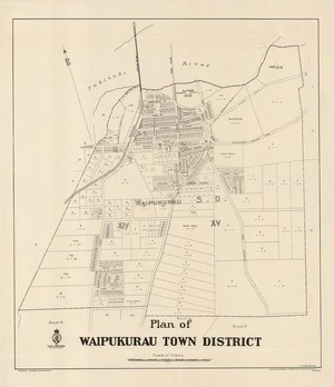 Plan of Waipukurau town district.