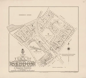 Town of Seddon / A. Simpson, surveyor ; W.T. Nelson, delt.