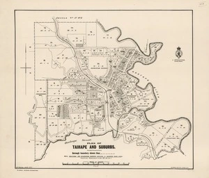 Plan of Taihape and suburbs / F.J. Halse, delt. 1911.