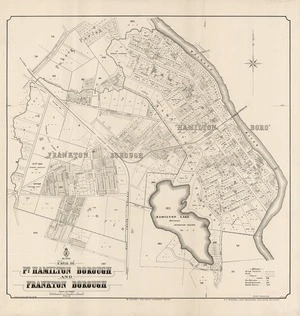 Plan of pt. Hamilton Borough and Frankton Borough / compiled and drawn by Rob.t C. Airey, April 1913.