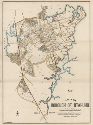 Plan of the borough of Otahuhu / F.W. Bronte Delt, 1914.