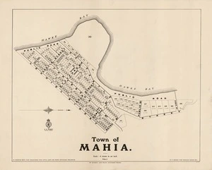 Town of Mahia / M. Crompton Smith, chief draughtsman ; W.H. Skinner, Chief Surveyor.