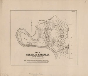 Plan of the village of Hangaroa : Cook County.